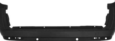 Pare chocs arrière pour FIAT DOBLO II ph.1 2010-2014 (2 portes arrière - Natural Power), trous radar