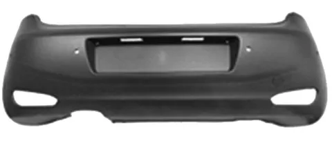 Pare chocs arrière pour FIAT PUNTO III depuis 2012 >, (modèle Lounge), trous radar de recul, Neuf