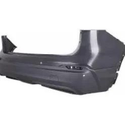 Pare chocs arrière pour NISSAN QASHQAI 2017-2021, avec cache crochet, trous PDC, noir lisse, Neuf à peindre