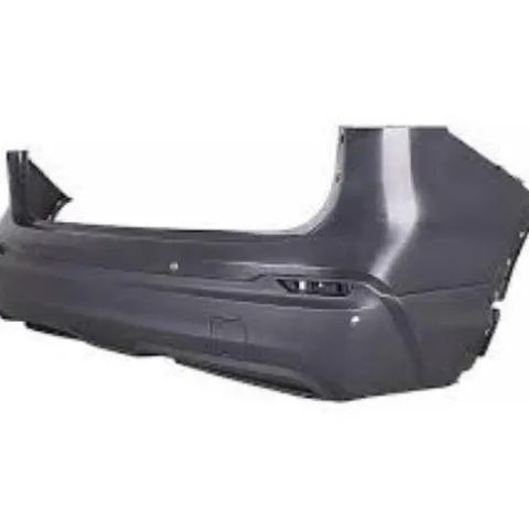 Pare chocs arrière pour NISSAN QASHQAI 2017-2021, avec cache crochet, trous PDC, noir lisse, Neuf à peindre