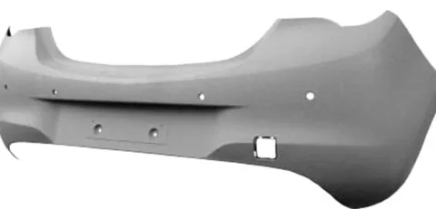 Pare chocs arrière pour OPEL CORSA E 2015-2019, trous radar, Mod. B-Color, Neuf à peindre