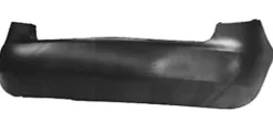 Pare chocs arrière pour SKODA FABIA II ph. 1 2007-2010, Noir, Neuf