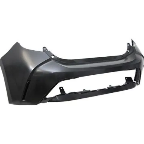 Pare chocs arrière pour TOYOTA COROLLA XII (E210) 2019-2022, Noir lisse a apprêter, avec traces pdc e Park assist, Neuf à peindre.