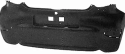 Pare chocs arrière pour TOYOTA AYGO I phase 3, 2012-2014, noir, Neuf