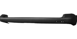 Pare chocs arrière pour VOLKSWAGEN TRANSPORTER T5, 2003-2009, noir, Neuf