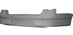 Pare chocs arrière pour VOLKSWAGEN PASSAT B6 2005-2010, trous radar + supports, trous moulure, Mod. 4 portes Berline, Neuf à peindre