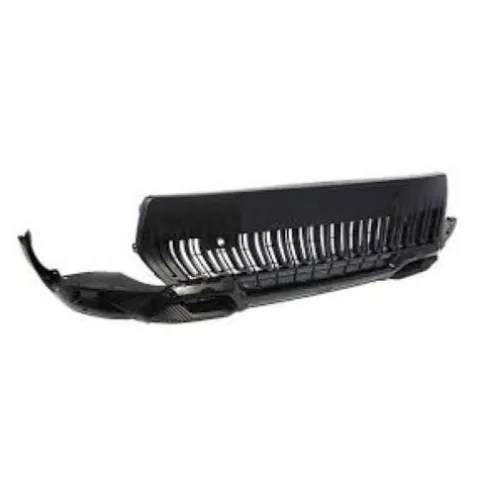 Pare chocs avant inférieur pour CITROËN C3 AIRCROSS depuis 2021, avec emplacement antibrouillards, avec grille centrale, noir gaufré, Neuf