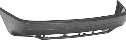 Pare chocs avant pour AUDI 80 B3 1986-1991, Noir, Neuf