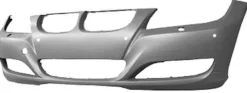 Pare chocs avant pour BMW série 3 E90-E91, 2008-2011, trous radar et lave-phares, Neuf