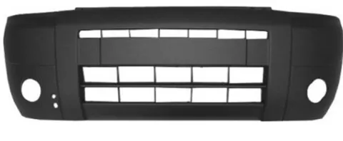 Pare chocs avant pour CITROËN BERLINGO I phase 2, 2002-2008, trous antibrouillard, noir, Neuf
