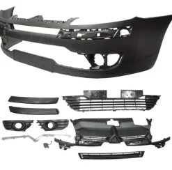 Pare chocs avant pour CITROËN C4 I ph.1, 2004-2008 (complet : avec grilles de calandre), à peindre