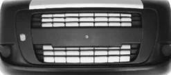 Pare chocs avant pour FIAT FIORINO III Combi, 2008-2016, partie supérieure argentée, noir, Neuf