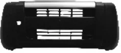 Pare chocs avant pour FIAT FIORINO III Cargo, 2008-2016, (partie supérieure argentée), noir, Neuf