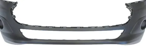 Pare chocs avant pour FORD TRANSIT CONNECT II depuis 2013 >, noir, sans trou antibrouillard