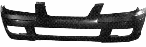 Pare chocs avant pour HYUNDAI MATRIX 2001-2005, noir, 2 trous radar, Neuf