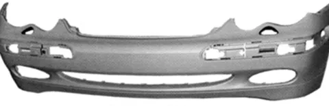 Pare chocs avant pour MERCEDES (W203) CLASSE C ph. 1 2000-2004, trous lave phares, Mod. Classic/Elegance, Neuf à peindre