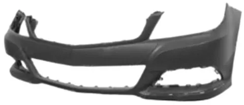 Pare chocs avant pour MERCEDES (W204) CLASSE C ph. 2 2011-2014, trous radar Avangarde/Elegance Neuf