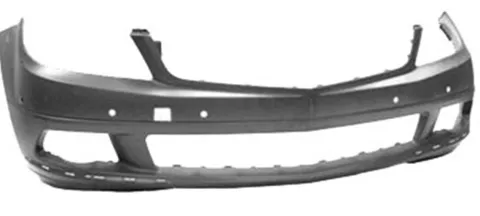 Pare chocs avant pour MERCEDES (W204) CLASSE C ph. 1 2007-2010, trous capteurs radar, Neuf