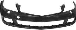 Pare chocs avant pour MERCEDES (W204) CLASSE C ph. 1 2007-2010, trous lave phares, Mod. Elegance/Avantgarde, Neuf à peindre