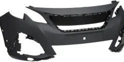 Pare chocs avant pour PEUGEOT 3008 II 2017-2020, 2 trous capteurs radar, PDC, modèle avec phares à LED, Neuf à peindre