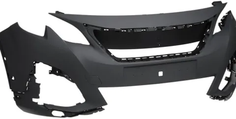 Pare chocs avant pour PEUGEOT 3008 II 2017-2020, 2 trous capteurs radar, PDC, modèle avec phares à LED, Neuf à peindre