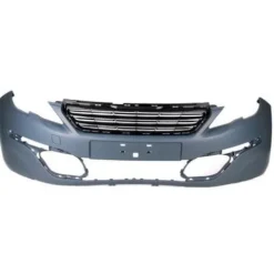 Pare chocs avant pour PEUGEOT 308 II phase 1, 2013-2017, Mod. BUSINESS, avec grille radiateur, avec cache crochet, Neuf à peindre