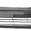 Pare Chocs Avant pour PEUGEOT 306 ph. 1 1993-1997, prédisposition antibrouillard, Noir, Neuf