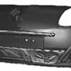 Pare chocs avant pour RENAULT TWINGO II phase 1, 2007-2011 (Basic), trous feux antibrouillard, noir