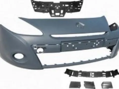 Pare chocs avant pour RENAULT CLIO III phase 2, Mod. 185, 2009-2012 (+ Kit), à peindre