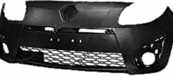 Pare chocs avant pour RENAULT TWINGO II phase 1, 2007-2011, Dynamique, trous antibrouillard, noir à apprêter, Neuf