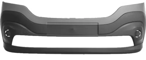 Pare chocs avant pour RENAULT TRAFIC III phase 1 2014-2019, partie haute à peindre, partie basse noire, Neuf