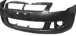 Pare chocs avant pour SUZUKI SWIFT, 2007-2010, Noir, Neuf