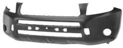 Pare chocs avant pour TOYOTA RAV4, 2006-2009, sans embout d'aile, Noir, Neuf
