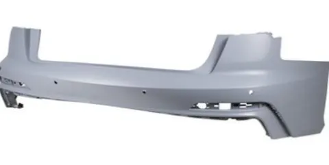 Pare-chocs arrière pour AUDI A6 (C8) depuis 2019, trous radar, Mod. 4 portes S-Line, Neuf à peindre