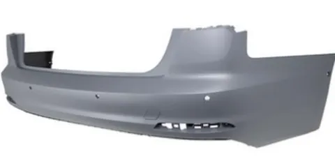 Pare-chocs arrière pour AUDI A6 (C8) depuis 2019, cache crochet, trous radar + supports capteurs, Mod. 4 portes, Neuf à peindre