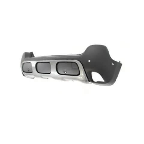 Pare-chocs arrière pour CITROËN C3 AIRCROSS depuis 2021, avec trous PDC et trous radar + supports, spoiler peint en gris, noir gaufré, Neuf