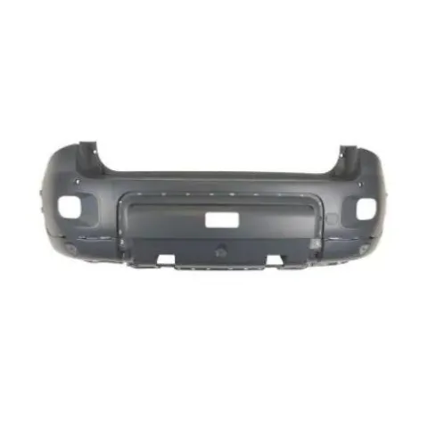 Pare-chocs arrière pour FIAT PANDA 4x4/NAT.POW. depuis 2013, avec trous moulure, avec trous capteurs + supports, Neuf à peindre
