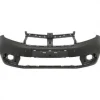 Pare-chocs avant pour DACIA SANDERO STEPWAY II phase 2 du 11/2016 au 12/2020, noir, surface lisse, Neuf à peindre
