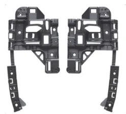 Supports arrière droit et gauche pour CITROËN BERLINGO II phase 2, 2012-2015, brides fixation pare chocs arrière, Neufs