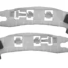 Supports arrière droit et gauche pour PEUGEOT 208 phase 1, 2012-2015, brides fixation pare chocs