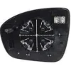 Verre de rétroviseur gauche pour MITSUBISHI ASX 2023-2024, chauffant, asphérique, avec BLIS, Neuf